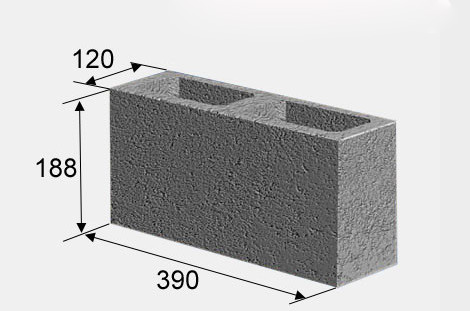 шлакоблок перегородочный 120 ширина