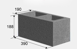 блок стеновой с пустотностью 40%