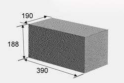 полнотелый стеновой блок